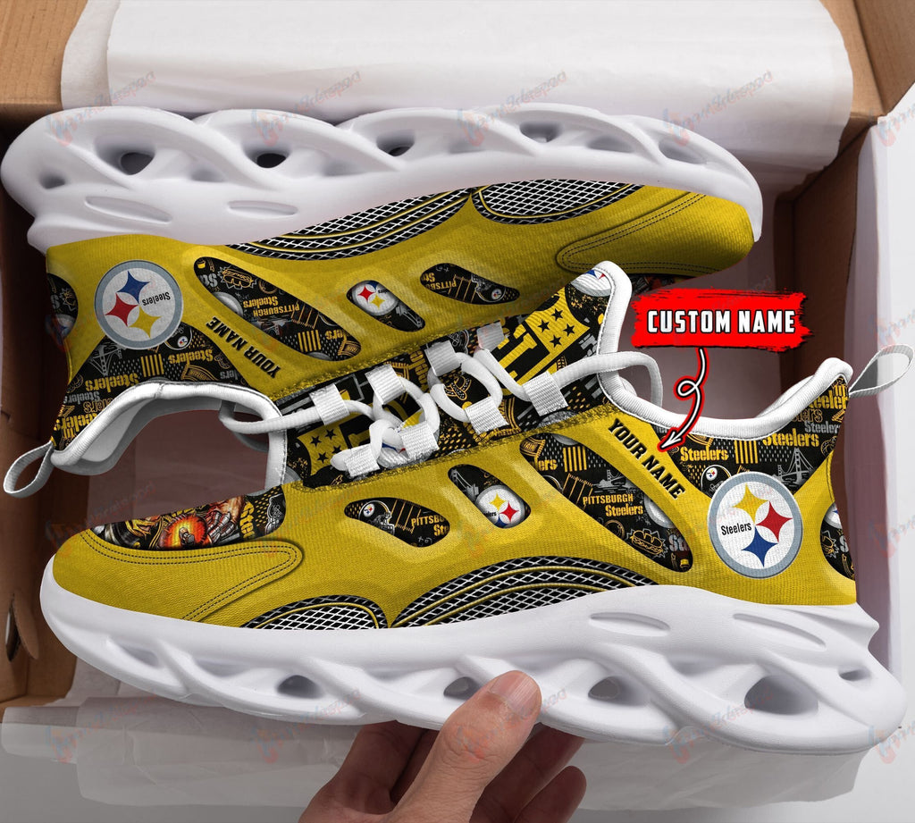 Pittsburgh Steelers Personalized MAX SOUL SHOES 198