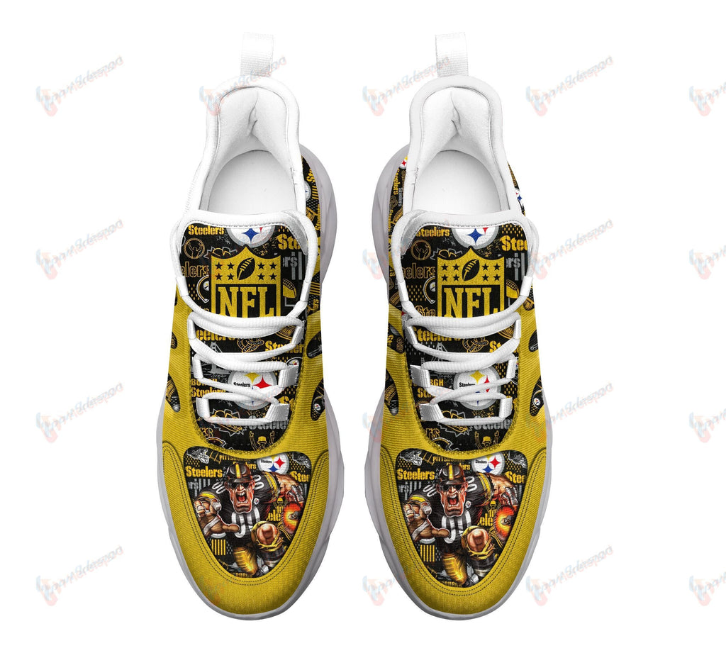 Pittsburgh Steelers Personalized MAX SOUL SHOES 198