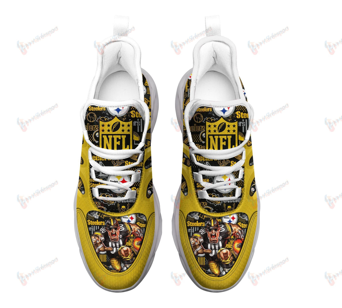 Pittsburgh Steelers Personalized MAX SOUL SHOES 198