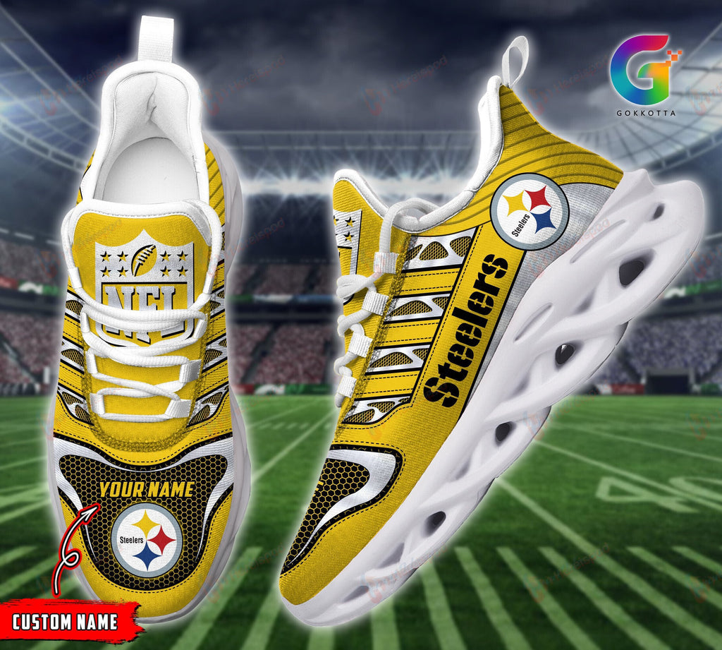 Pittsburgh Steelers Personalized MAX SOUL SHOES 234