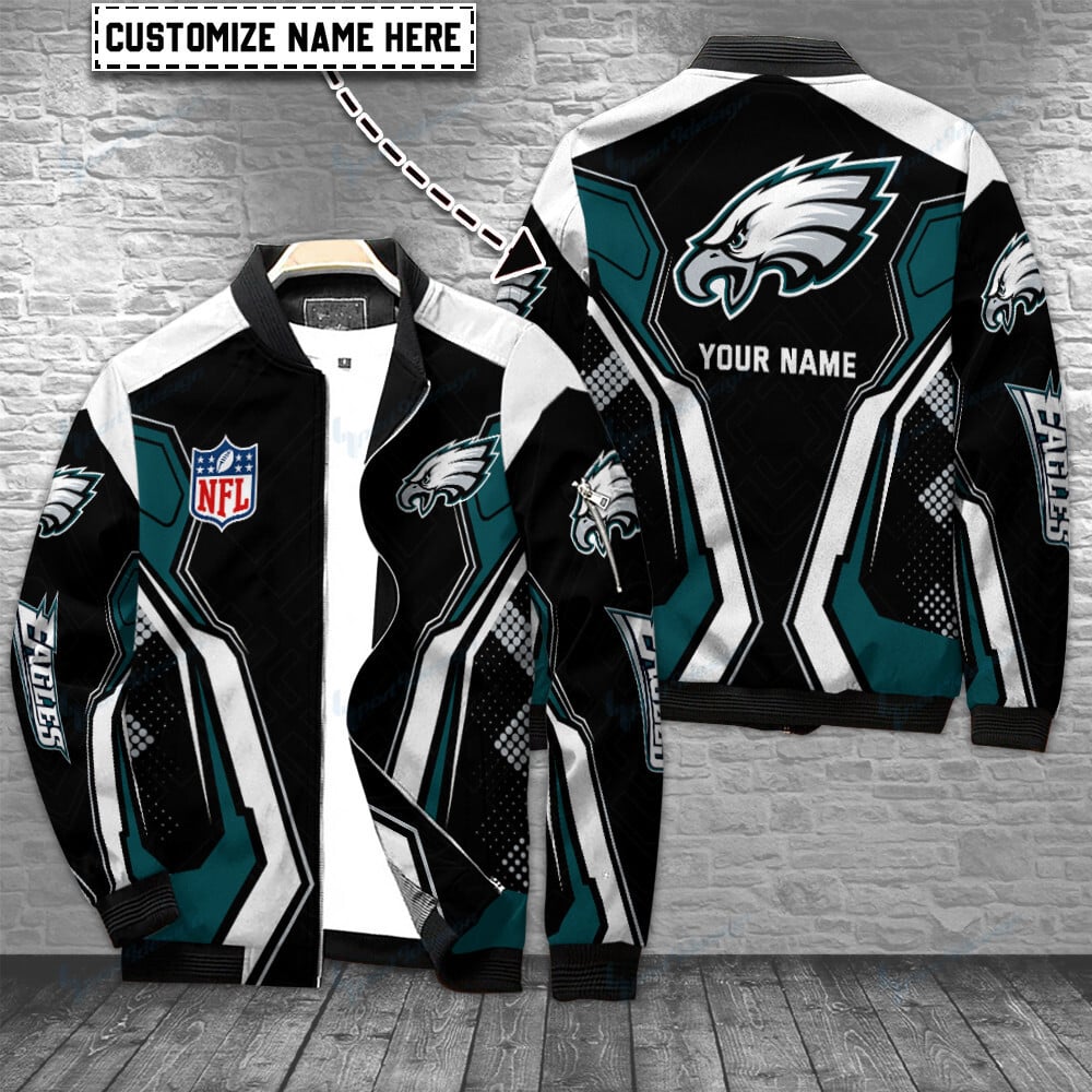 Philadelphia Eagles Personalized Bomber Jacket BG627