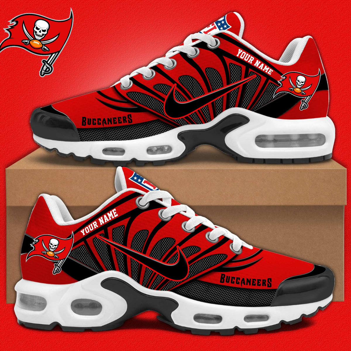 Tampa Bay Buccaneers Personalized Plus Sneakers 0813 BGTN2356