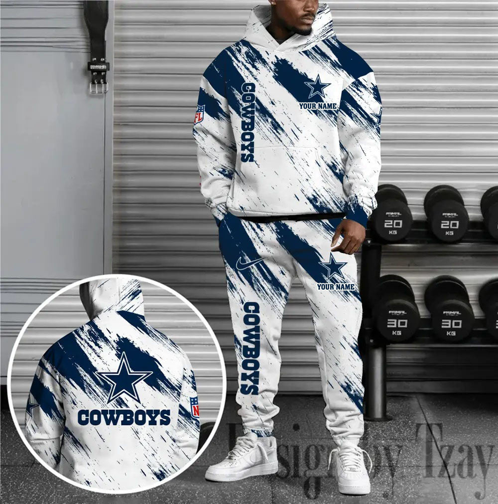 Dallas Cowboys Combo Sweatpants And Hoodie Gift For Fan AZHD1362