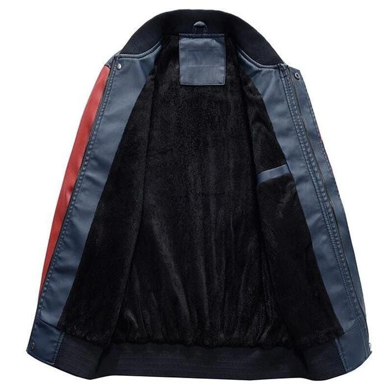 Tampa Bay Buccaneers Premium Fleece-Lined Leather Bomber Jacket BG29