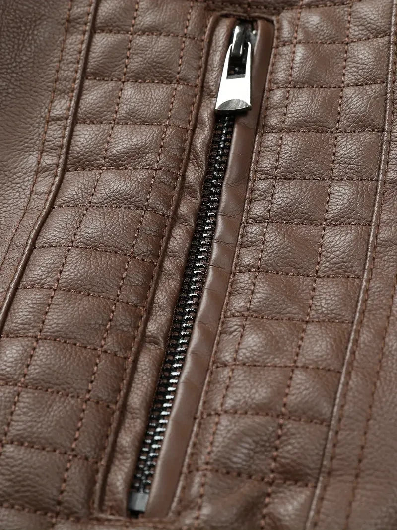 Premium & Ultra-Thick Leather Jacket with Fleece Hood - San Francisco 49ers PHVKC028