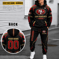 San Francisco 49ers Personalized Combo Sweatpants And Hoodie Gift For Fan VA1030