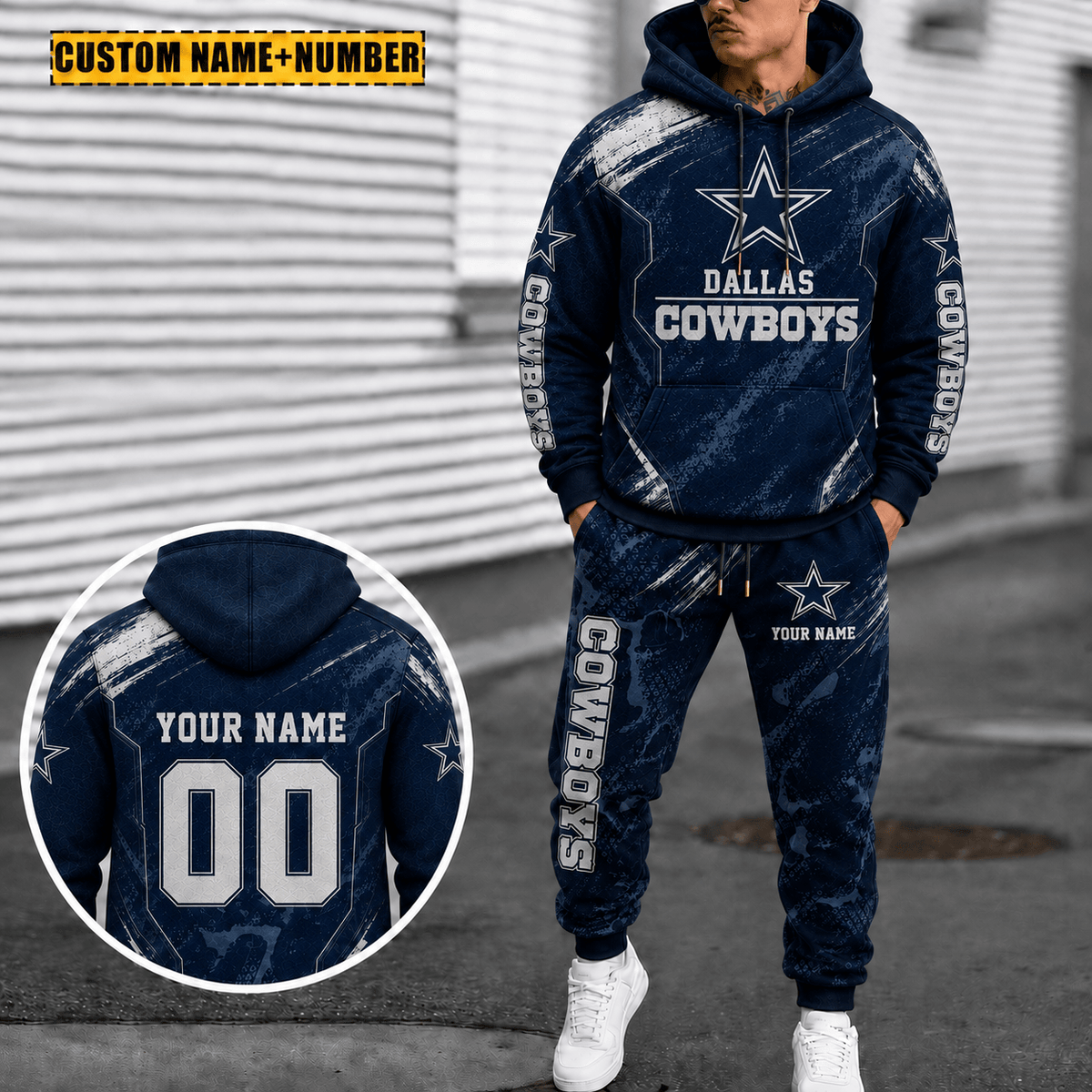 Dallas Cowboys Personalized Combo Sweatpants And Hoodie Gift For Fan VA1064