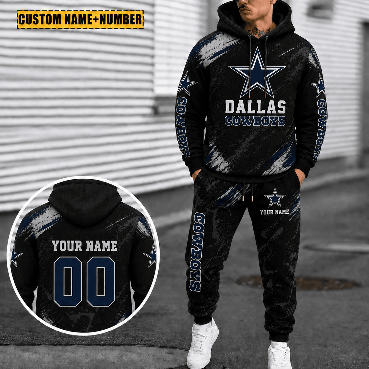 Dallas Cowboys Personalized Combo Sweatpants And Hoodie Gift For Fan VA1065