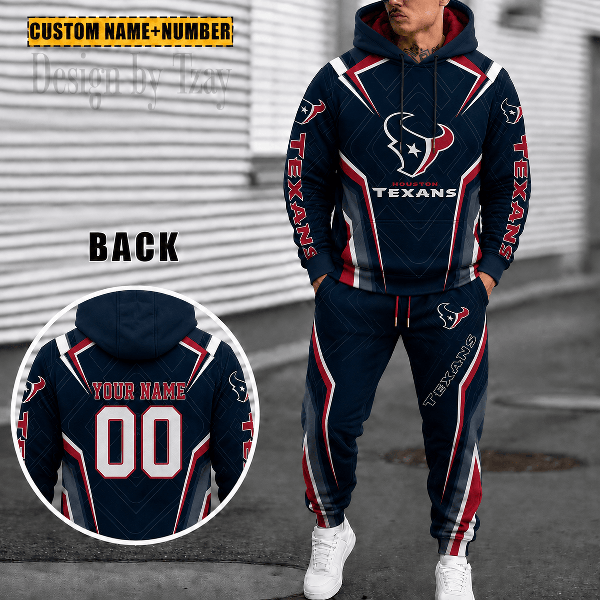 Houston Texans Personalized Combo Sweatpants And Hoodie Gift For Fan VA1093