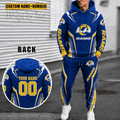 Los Angeles Rams Personalized Combo Sweatpants And Hoodie Gift For Fan VA10103