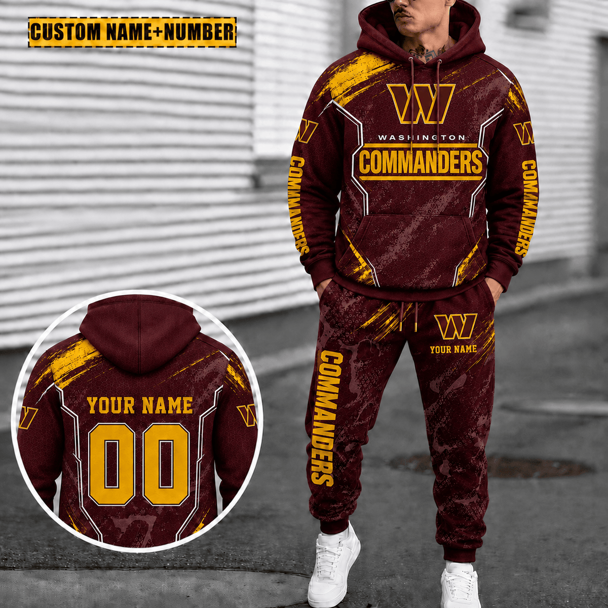 Washington Commanders Personalized Combo Sweatpants And Hoodie Gift For Fan VAN3130