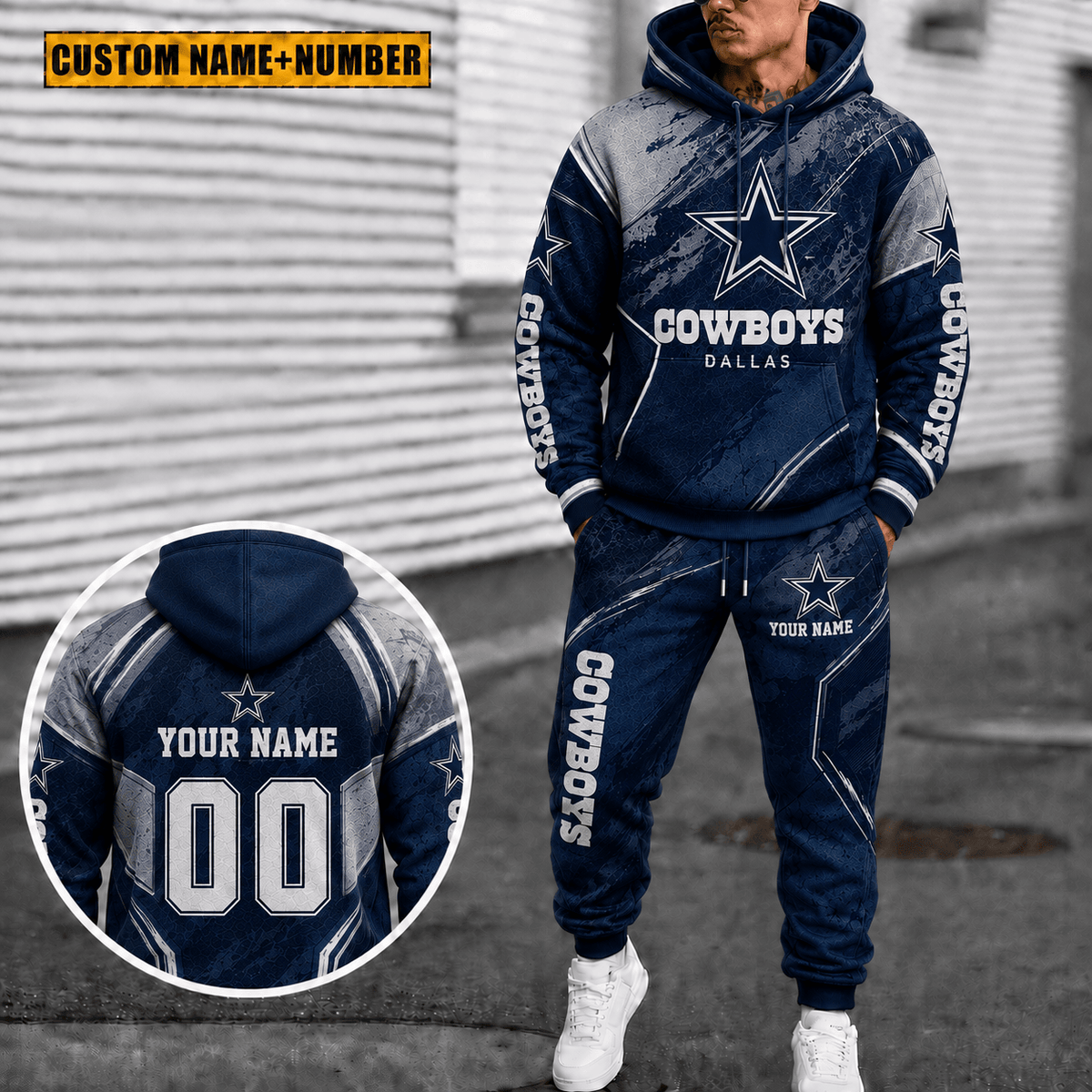 Dallas Cowboys Personalized Combo Sweatpants And Hoodie Gift For Fan VAN40034