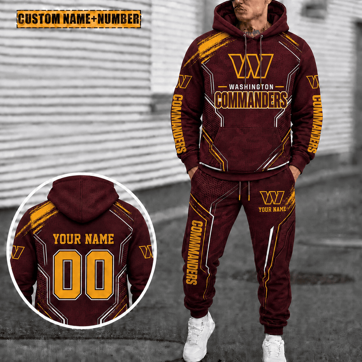Washington Commanders Personalized Combo Sweatpants And Hoodie Gift For Fan VAN5020