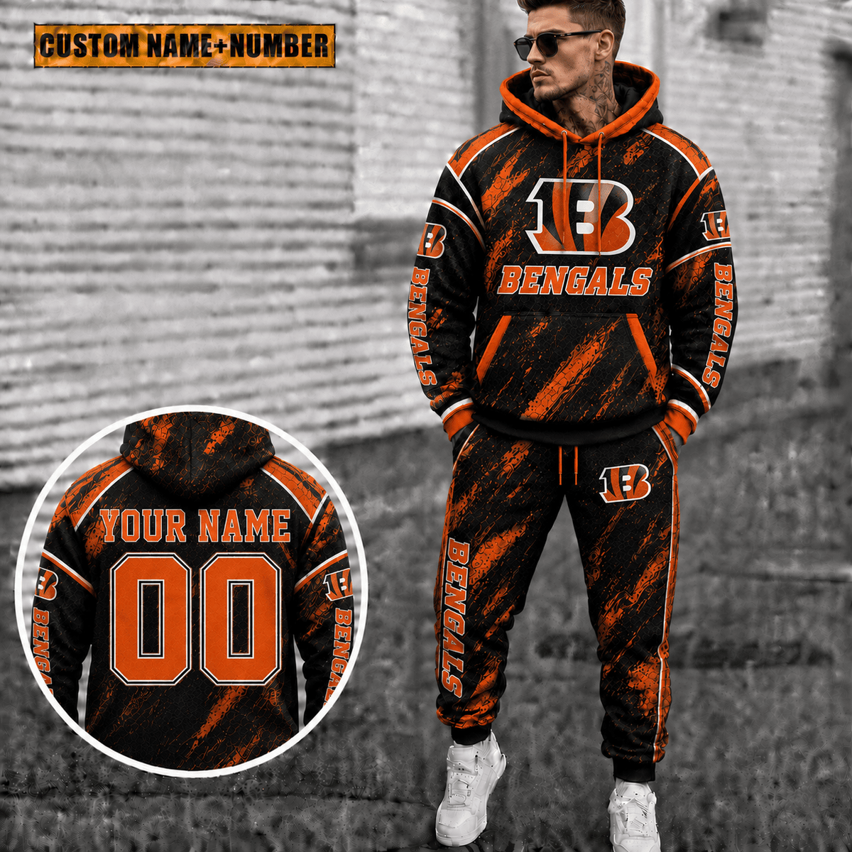 Cincinnati Bengals Personalized Combo Sweatpants And Hoodie Gift For Fan VAN8221