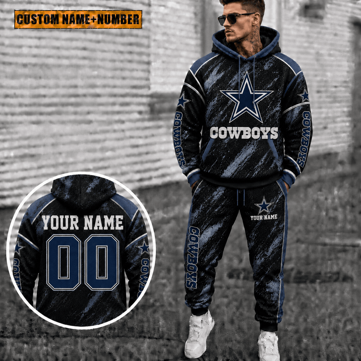 Dallas Cowboys Personalized Combo Sweatpants And Hoodie Gift For Fan VAN8232