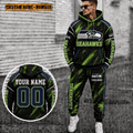 Seattle Seahawks Personalized Combo Sweatpants And Hoodie Gift For Fan VAN8244