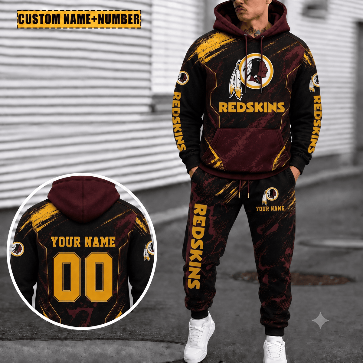 Washington Redskins Personalized Combo Sweatpants And Hoodie Gift For Fan VAN66813