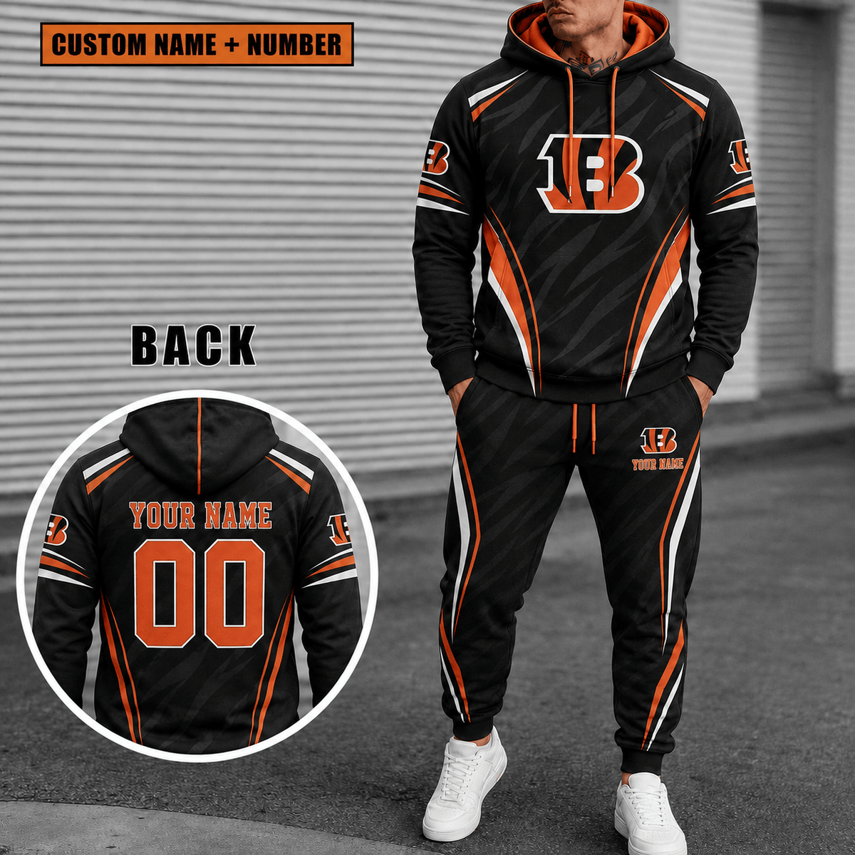 Cincinnati Bengals Personalized Combo Sweatpants And Hoodie Gift For Fan VAN55221