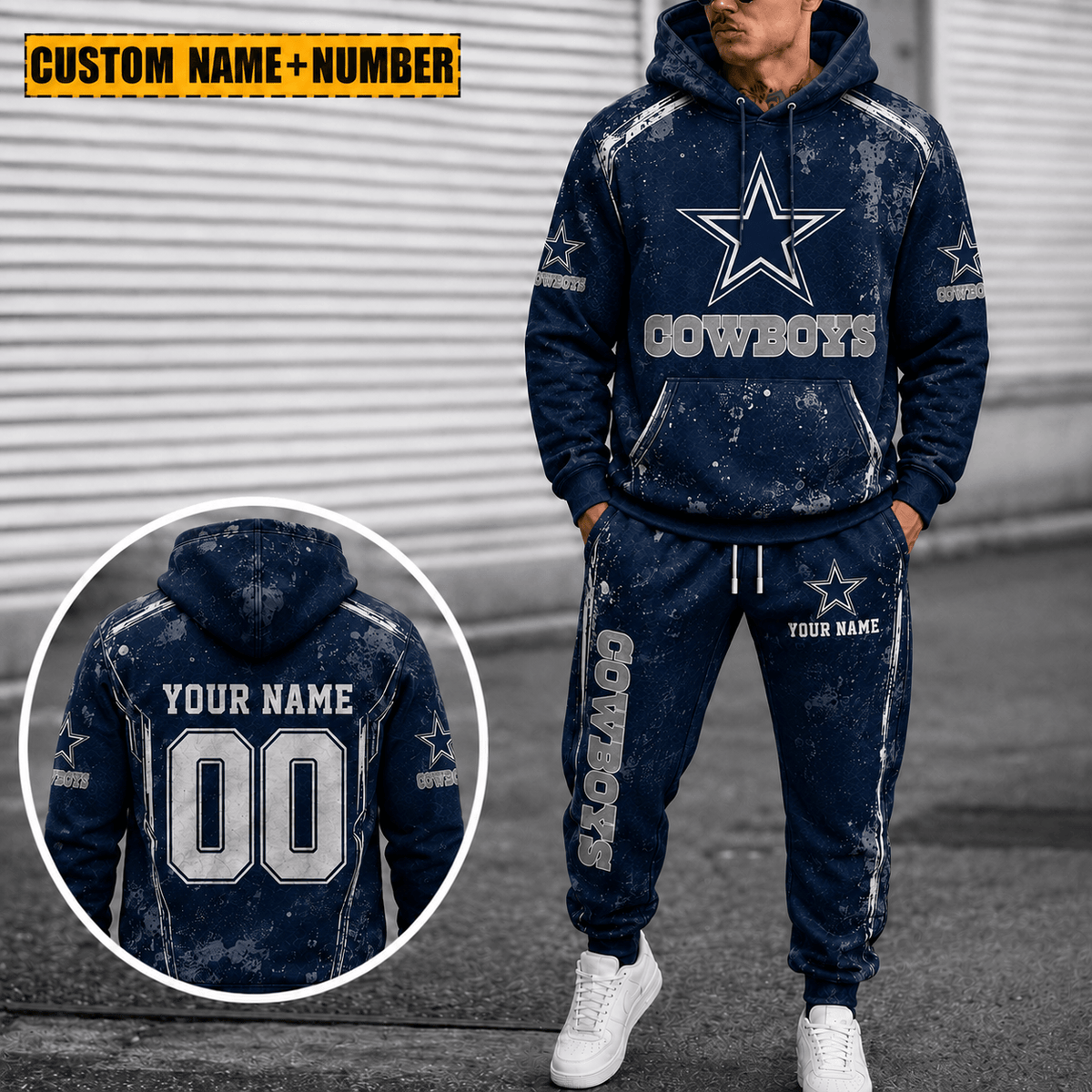 Dallas Cowboys Personalized Combo Sweatpants And Hoodie Gift For Fan VAN77169