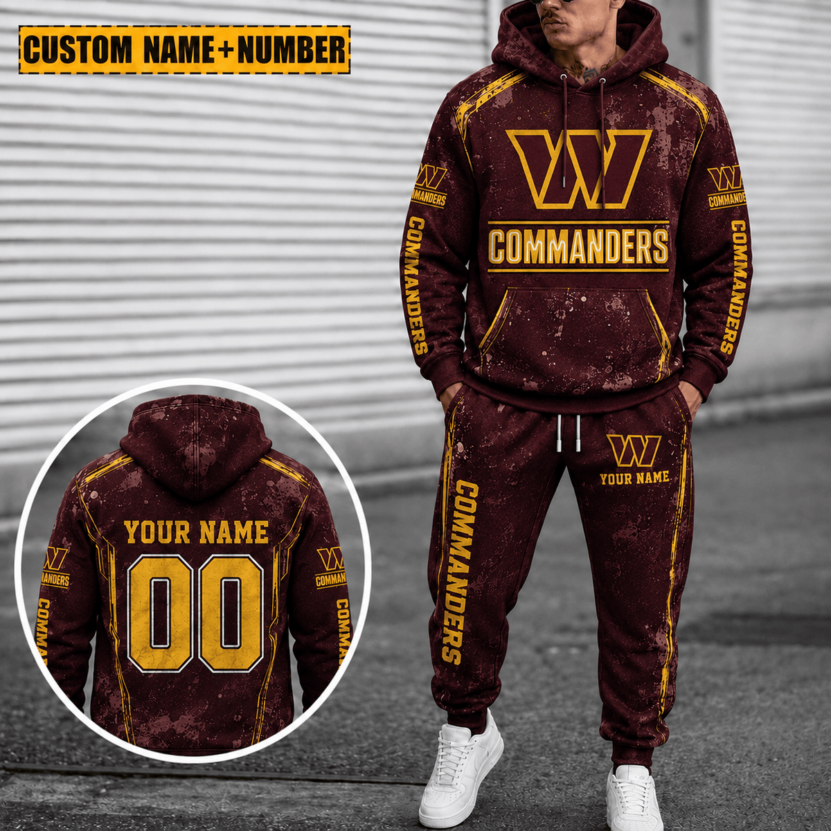 Washington Commanders Personalized Combo Sweatpants And Hoodie Gift For Fan VAN77170