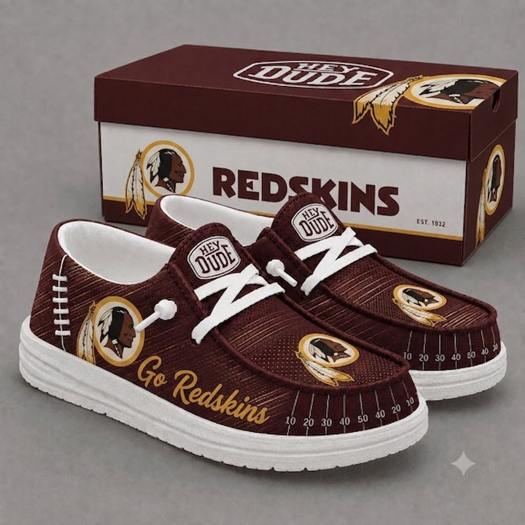 Washington Redskins | Premium NFL Football Field Fan Loafer Shoes - VA331102