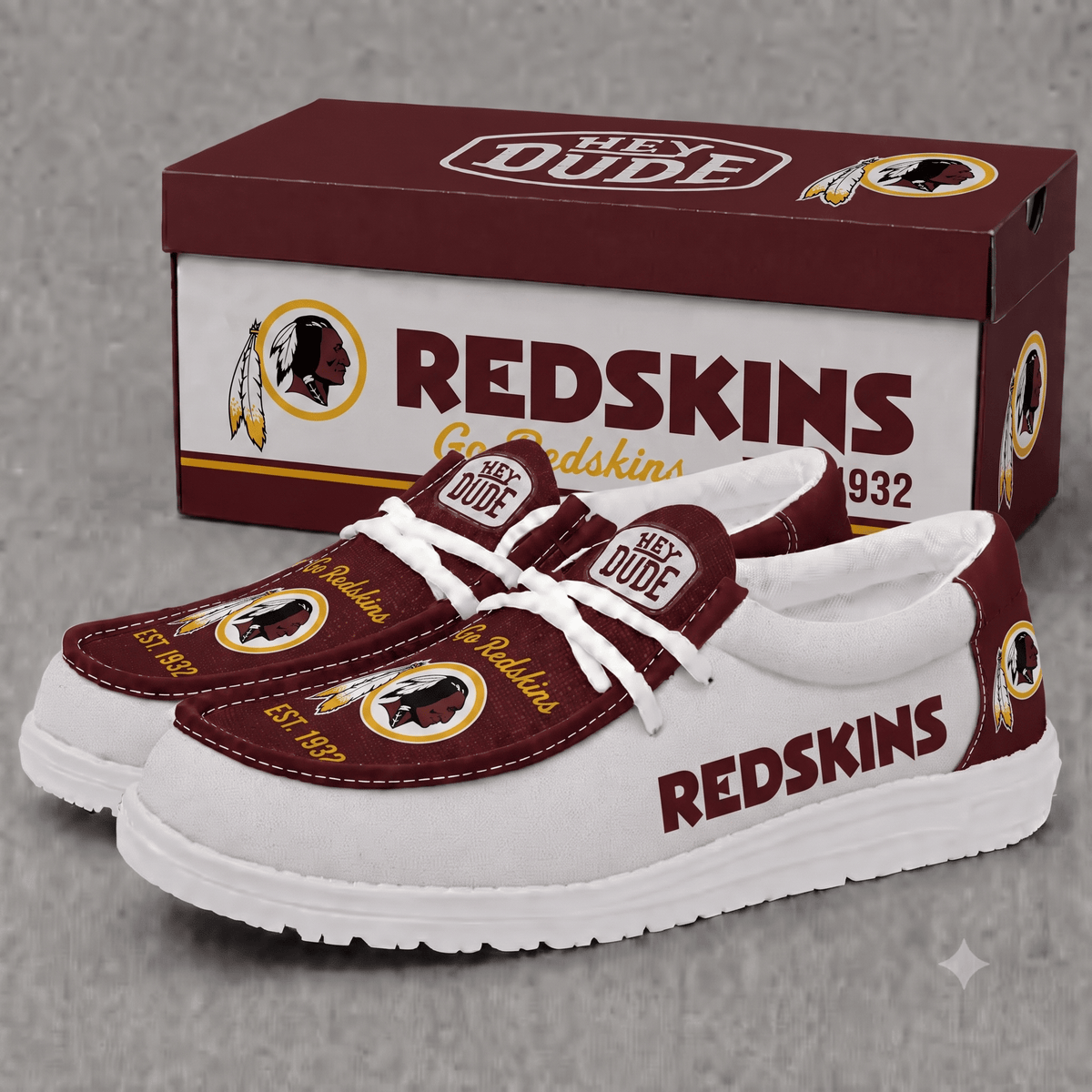 Washington Redskins | Premium NFL Football Field Fan Loafer Shoes - VA22531B