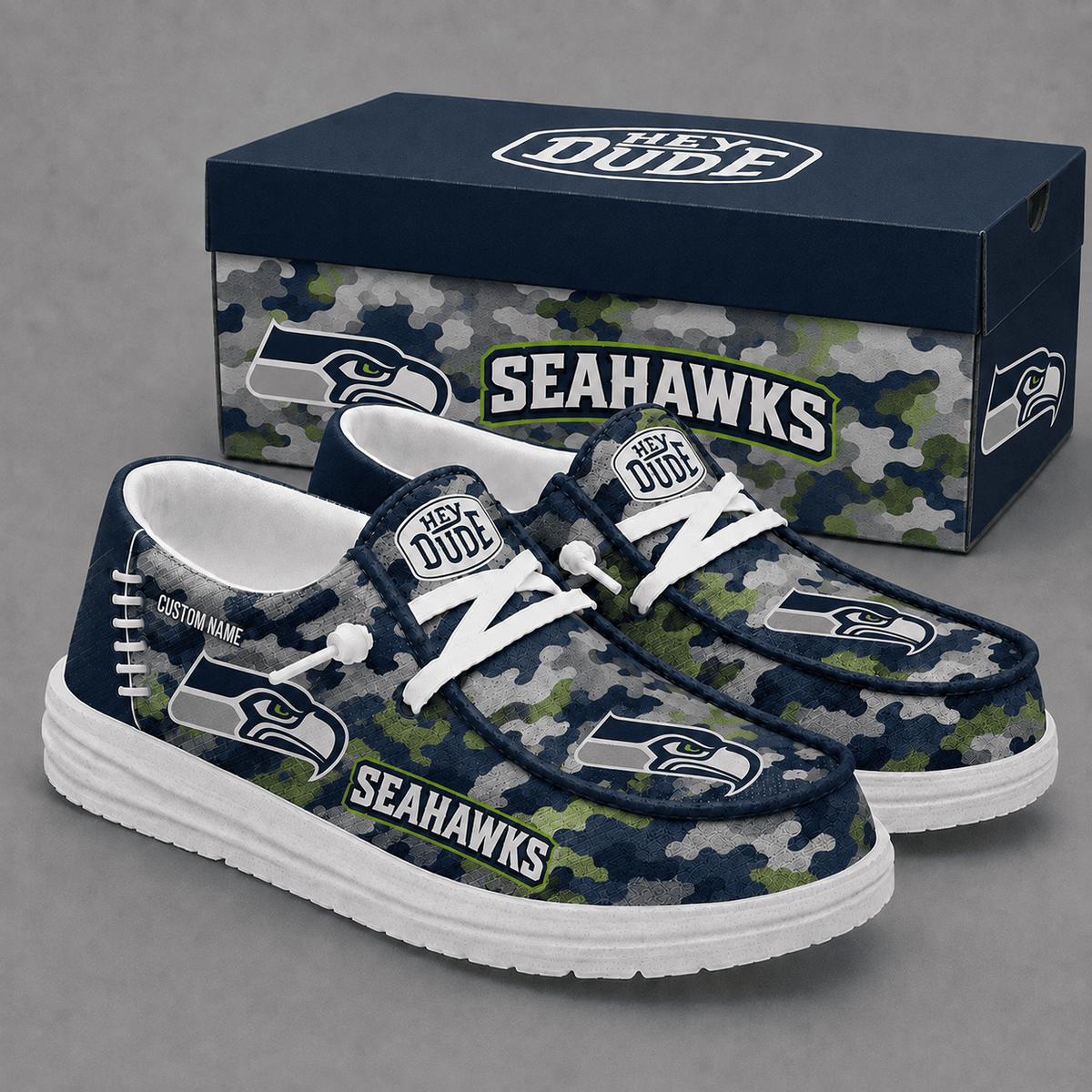Seattle Seahawks Personalized | Premium Loafer Shoes - VA23671