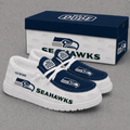 Seattle Seahawks Personalized | Premium Loafer Shoes - VA52737