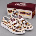 Washington Commanders | Premium NFL Football Field Fan Loafer Shoes - VA61543