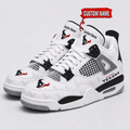Houston Texans Personalized AJ4 Sneaker VA340