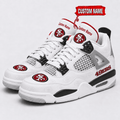 San Francisco 49ers Personalized AJ4 Sneaker VA346