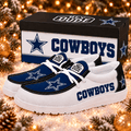 Dallas Cowboys | Premium NFL Football Field Fan Loafer Shoes - VAN826507