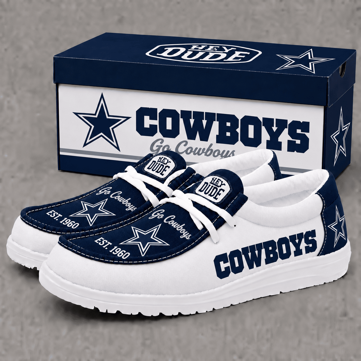 Dallas Cowboys | Premium NFL Football Field Fan Loafer Shoes - VAN97606