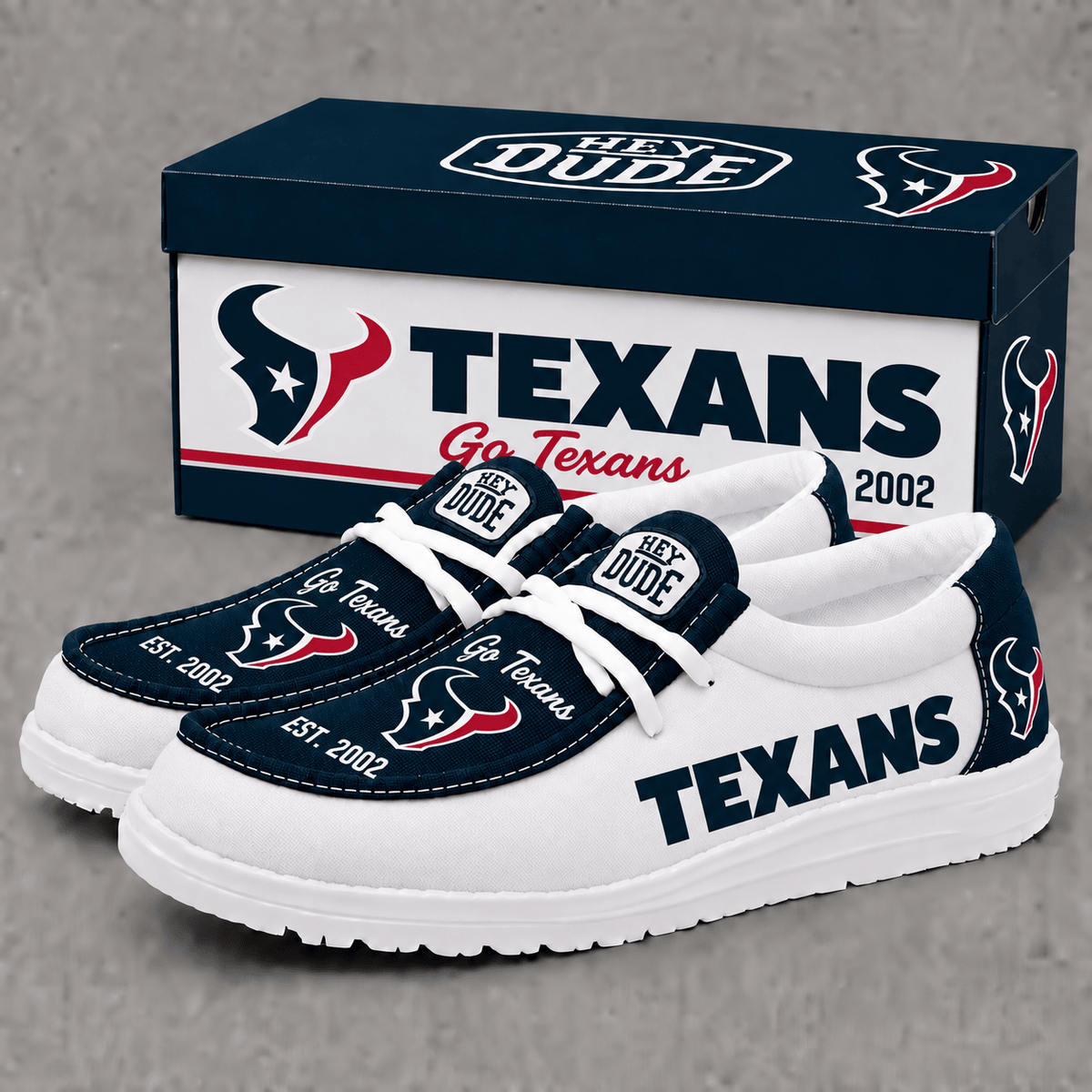 Houston Texans | Premium NFL Football Field Fan Loafer Shoes - VAN97628