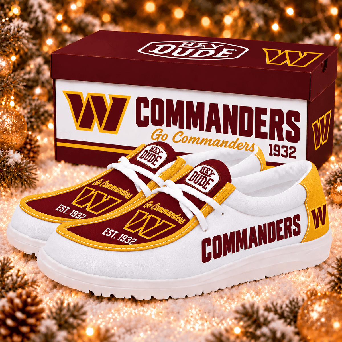 Washington Commanders | Premium NFL Football Field Fan Loafer Shoes - VAN97631