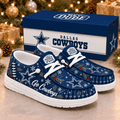 Dallas Cowboys | Premium NFL Football Field Fan Loafer Shoes - VAN64606