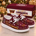 Washington Commanders | Premium NFL Football Field Fan Loafer Shoes - VAN64621