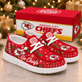 Kansas City Chiefs | Premium NFL Football Field Fan Loafer Shoes - VAN64625