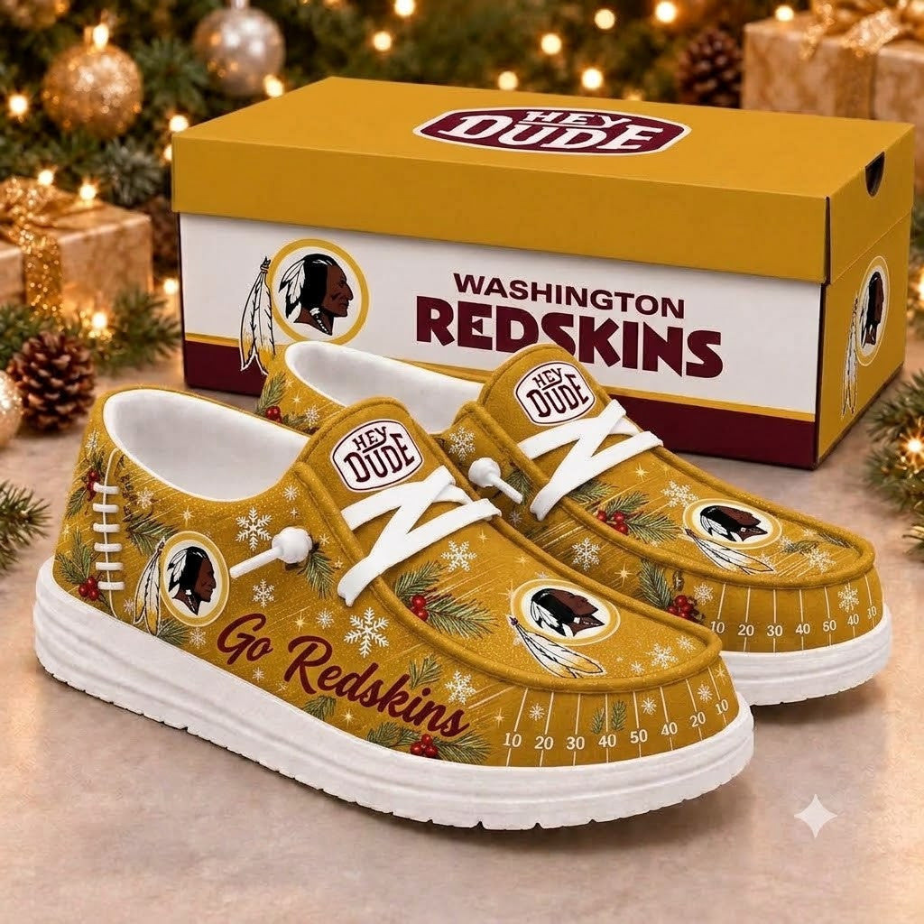 washington redskins | Premium NFL Football Field Fan Loafer Shoes - VAN64631
