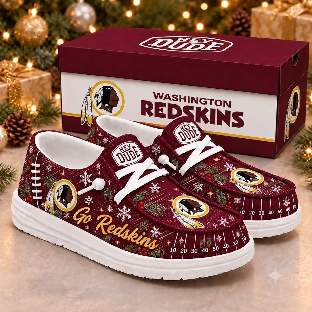 washington redskins | Premium NFL Football Field Fan Loafer Shoes - VAN64632
