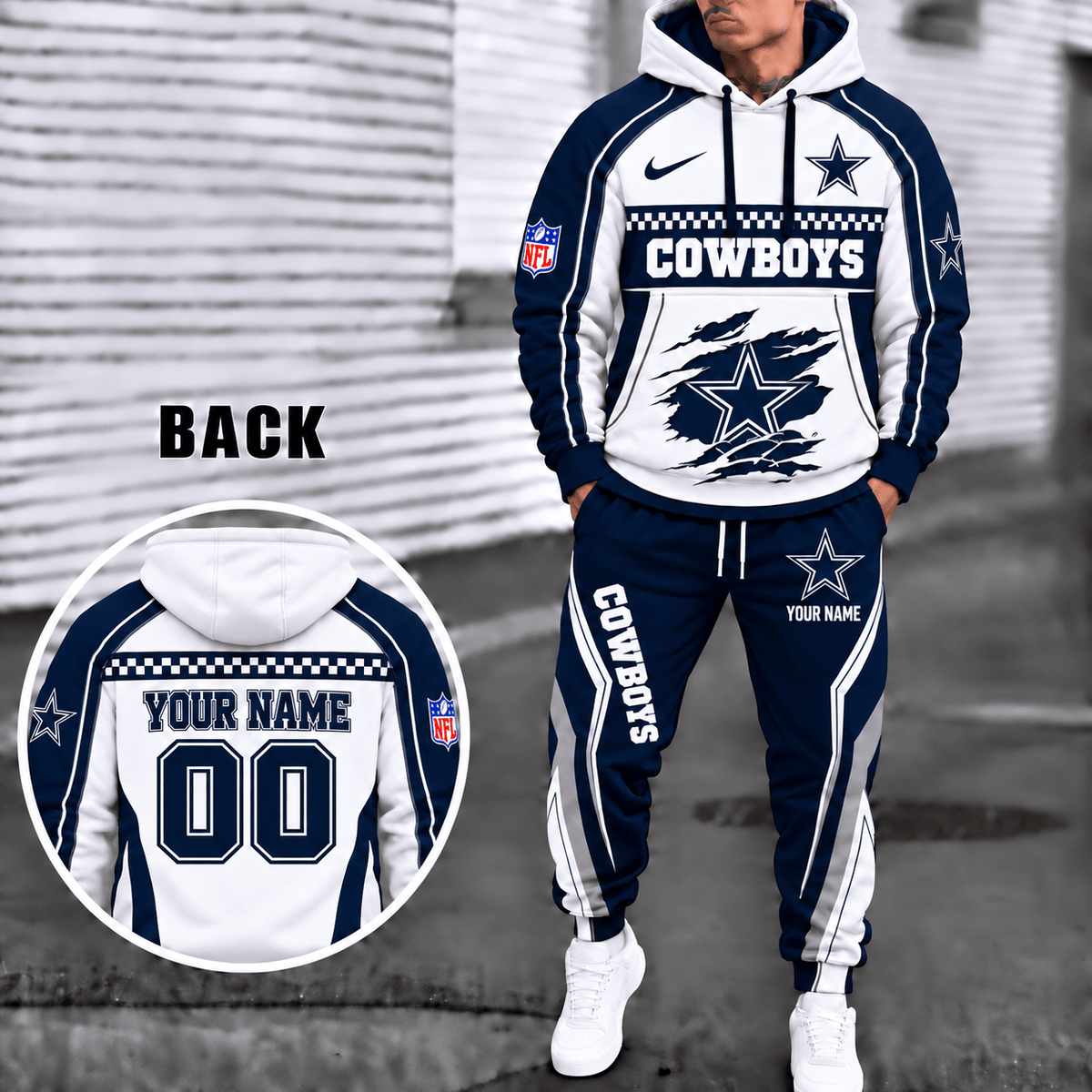 Dallas Cowboys Personalized Combo Sweatpants And Hoodie VAN23107