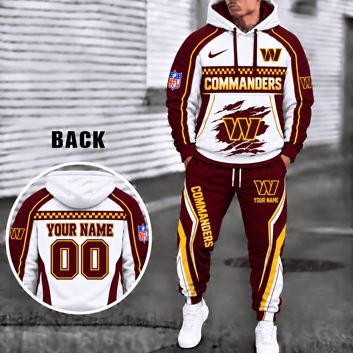 Washington Commanders Personalized Combo Sweatpants And Hoodie VAN23124