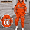 Cincinnati Bengals Personalized Combo Sweatpants And Hoodie VAN54234