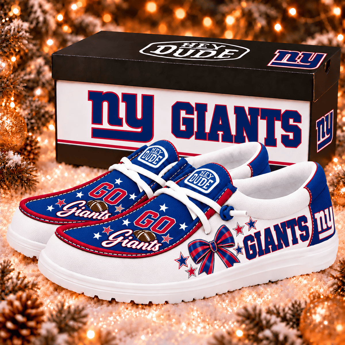 New York Giants | Premium NFL Loafer Shoes - VAN36868