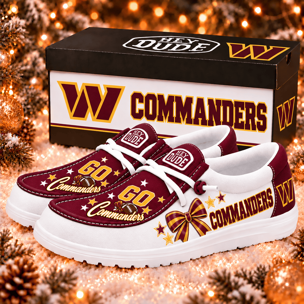 Washington Commanders | Premium NFL Loafer Shoes - VAN36885