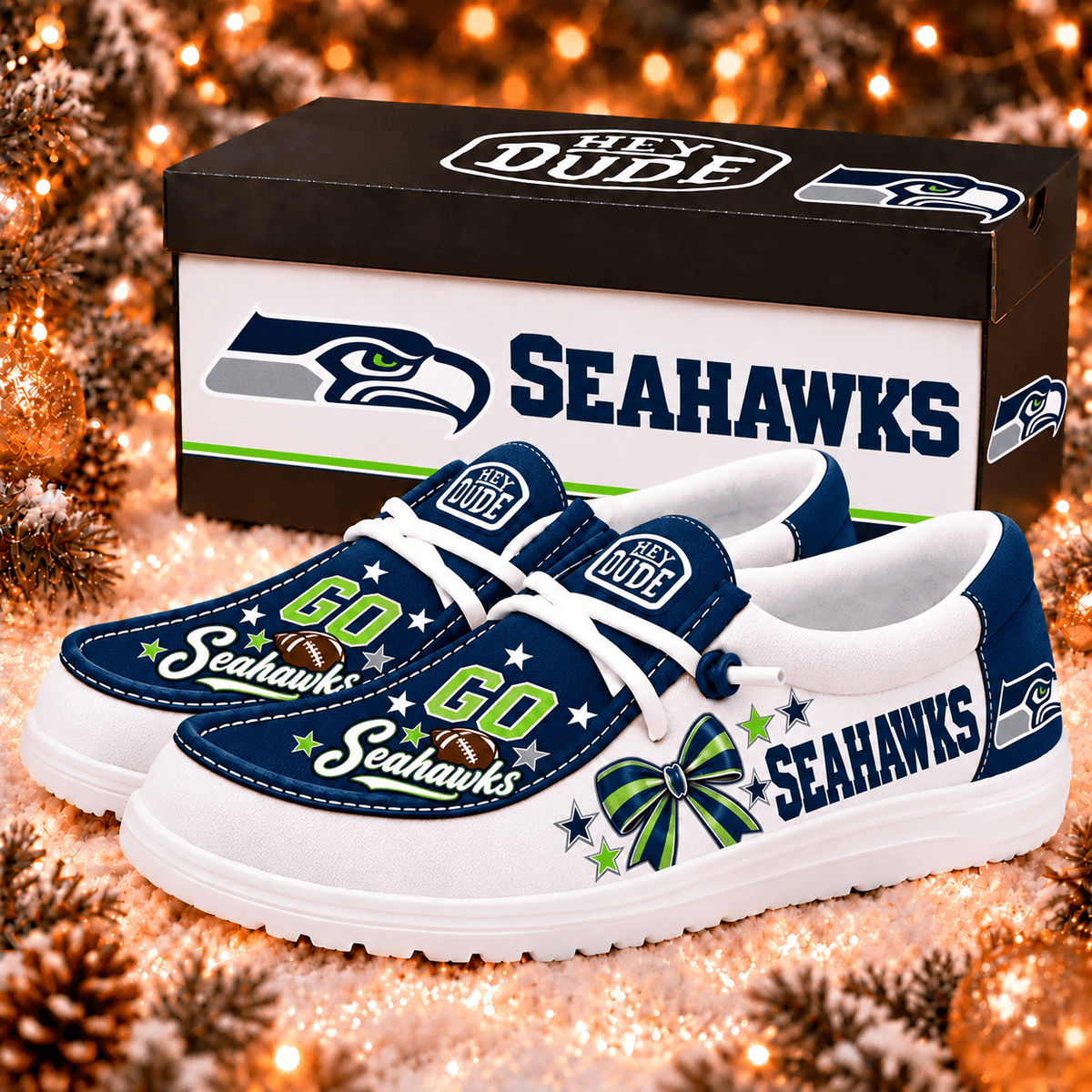 Seattle Seahawks | Premium NFL Loafer Shoes - VAN36894