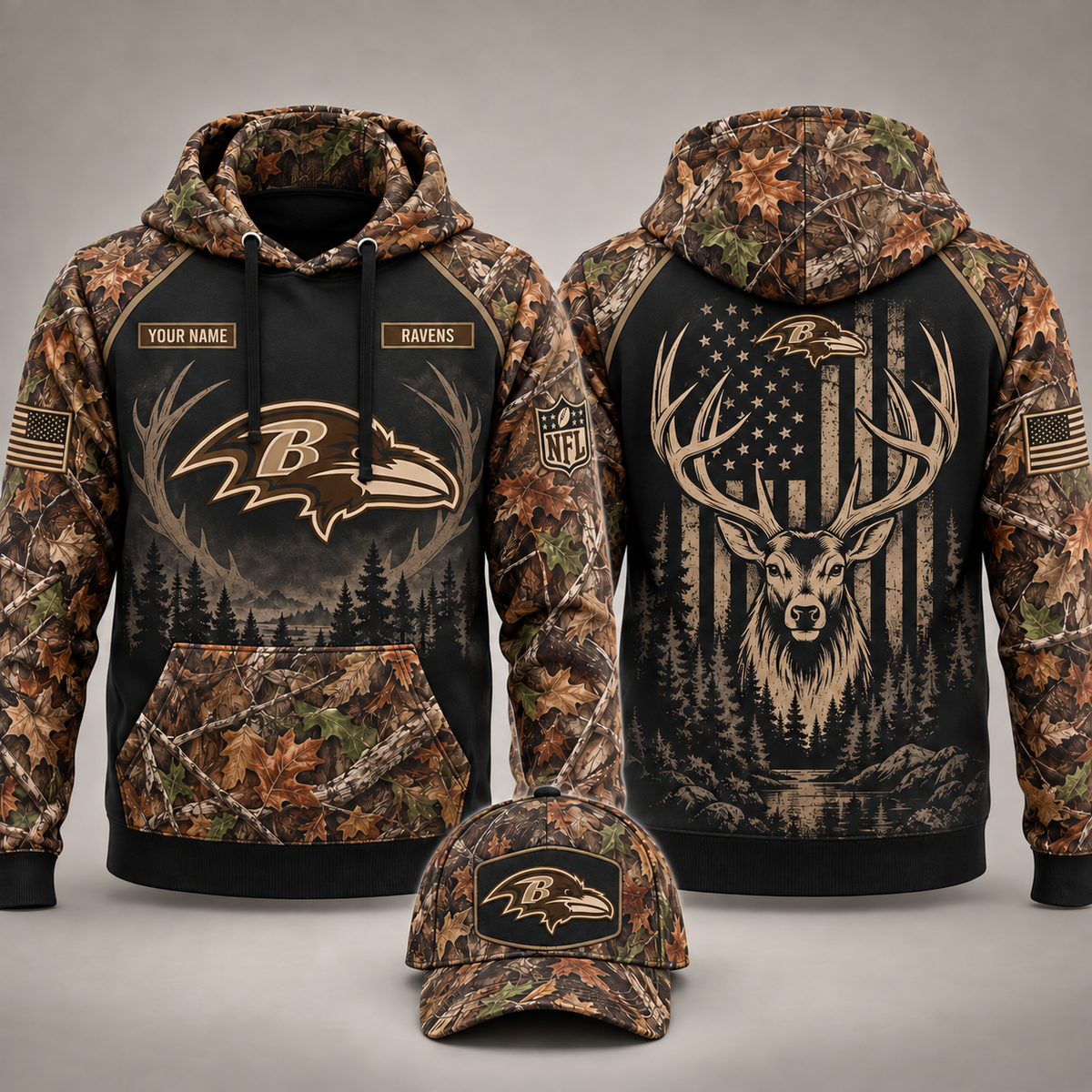 Ravens x Hunting Limited Edition Hoodie - RV230926M1