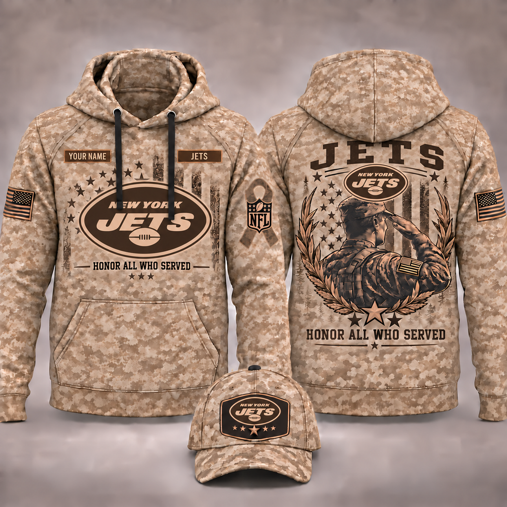 Jets x Veteran Day Limited Edition Personalized Hoodie - JET280926M1
