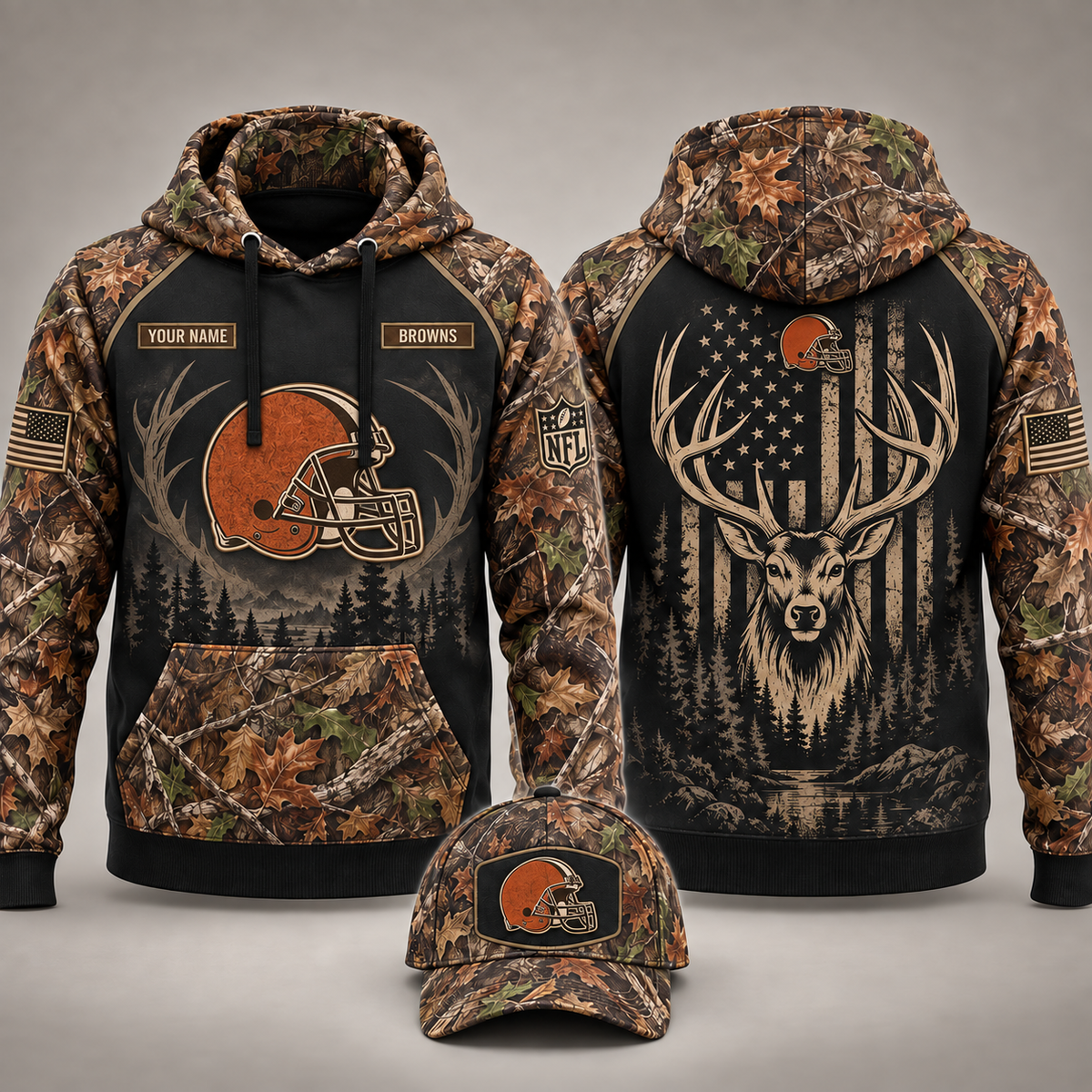 Browns x Hunting Limited Edition Hoodie - BRS230926M1