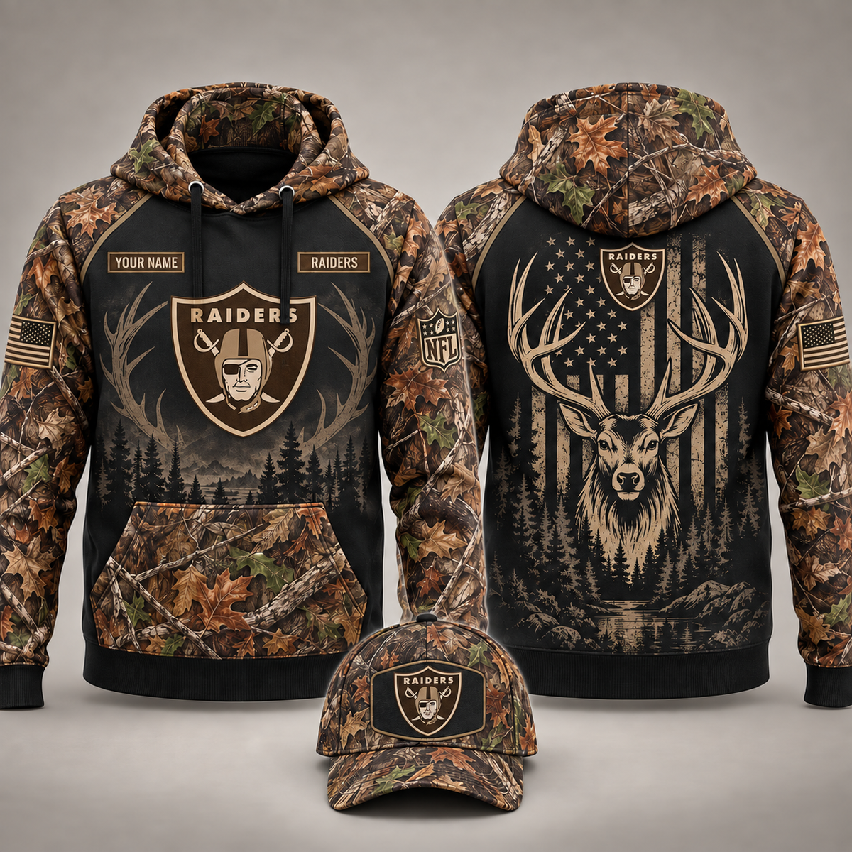 Raiders x Hunting Limited Edition Hoodie - LR230926M1